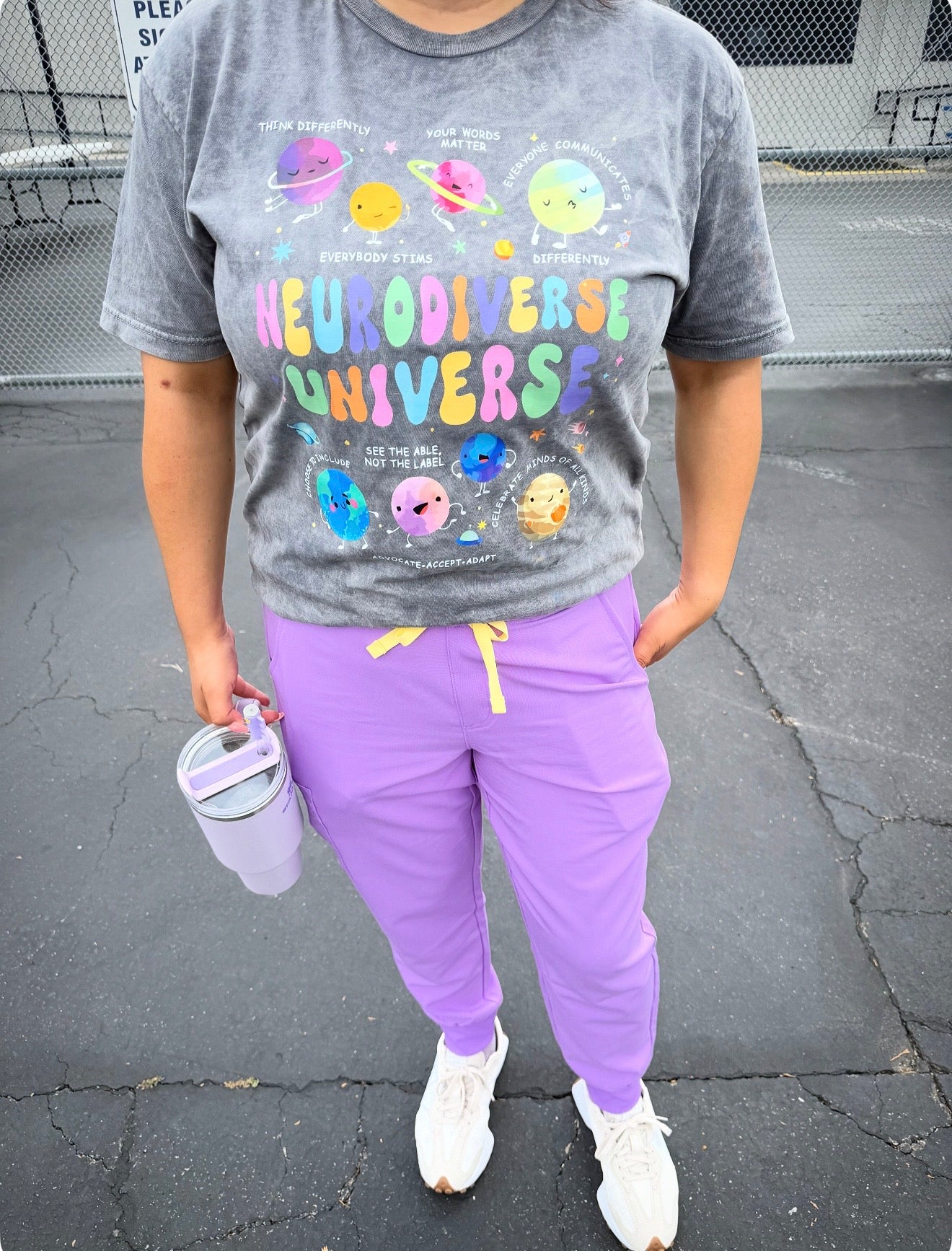 Neurodiverse Universe Vintage Gray Tee