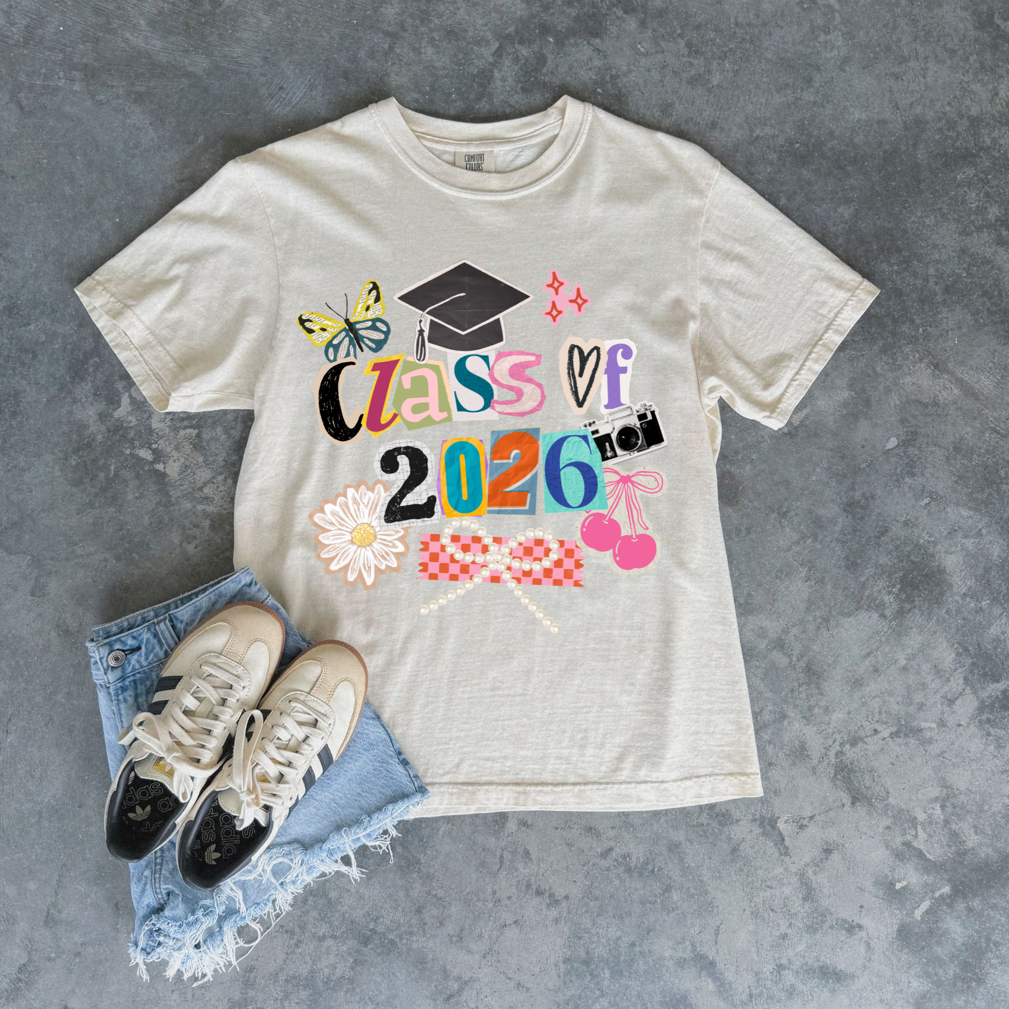 Class of 2026 Scrapbook Style Tee